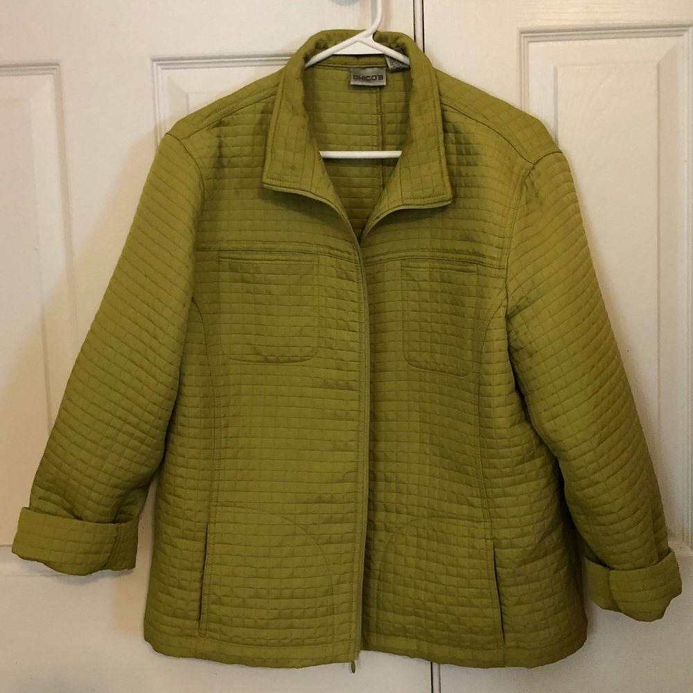 Yellow green Chico’s jacket